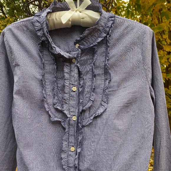 J CREW RUFFLE BLOUSE - Picture 2 of 10